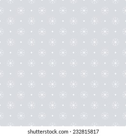 Decorative holidays pattern, seamless background with snowflakes - eps10