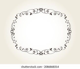 Marco retro horizontal decorativo para sus proyectos.