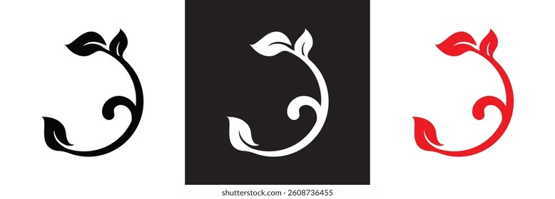 Decorative icon.  Ornaments vector icon. Vector for websites, mobile interfaces, presentations, banner, visual branding etc. Vector illustration. isolated on white and black background. EPS 10