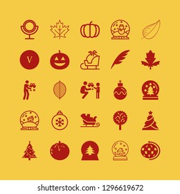 decorative icon set with pumpkin, tomato and mirror vector illustration