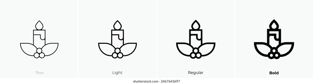 decorative icon. Thin, Light Regular And Bold style design isolated on white background