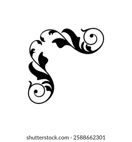 Decorative icon vector. Ornaments elements illustration sign. Decorative elements symbol or logo.
