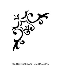 Decorative icon vector. Ornaments elements illustration sign. Decorative elements symbol or logo.