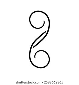 Decorative icon vector. Ornaments elements illustration sign. Decorative elements symbol or logo.