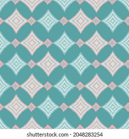 Dekoratives, nahtloses Design für Ikat-Muster