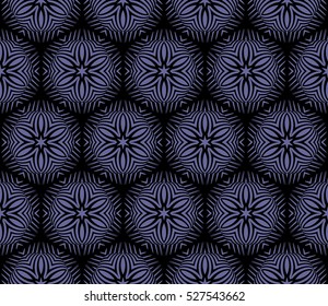 decorative illusion pattern. seamless vector illustration. line and shape.