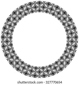 Decorative Illustrated Circle Frame Made Portuguese Stock Vector ...