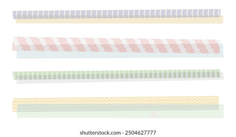 It is a decorative illustration of a horizontal masking tape.