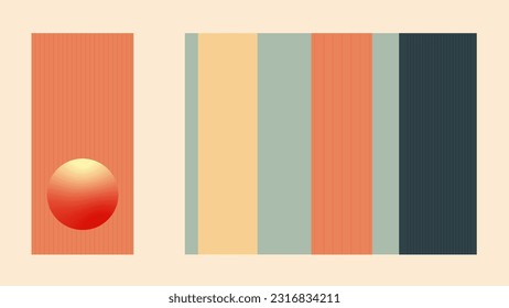 Ilustración decorativa Ilustración mínima abstracta de la forma ilustración vectorial de fondo