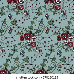 decorative image of flowers and plant elements