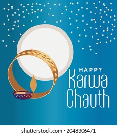 decorative indian festival of karwa chauth background.