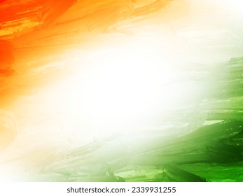 Decorative Indian flag theme Independence day 15th august tricolor background vector