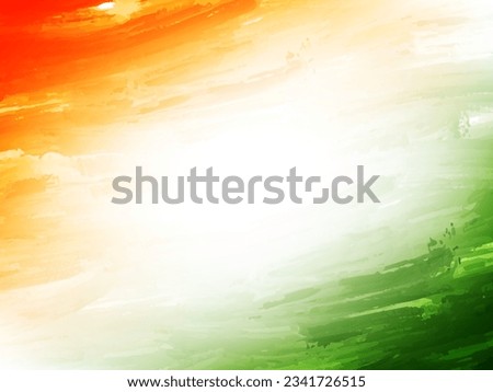 Decorative Indian flag theme Independence day 15th august tricolor background vector