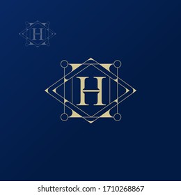 Diseño decorativo del logotipo H inicial