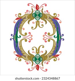 Decorative initial letter O logo design