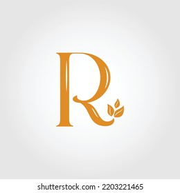 Decorative Initial Letter R Logo Design