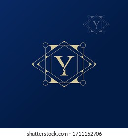 Decorative initial Y logo design