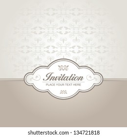 Decorative invitation card