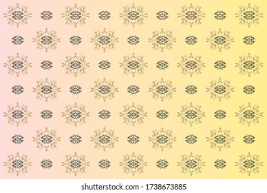 decorative Islamic gradient seamless Floral Pattern Wallpaper Background wedding invitation template