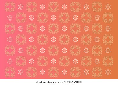 decorative Islamic gradient seamless Floral Pattern Wallpaper Background invitation wedding template