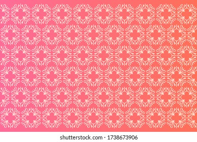 Ilustración vectorial de fondo del patrón floral dorado islámico