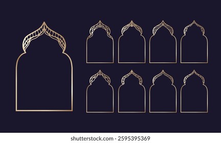 Decorative Islamic Vintage Window Design.