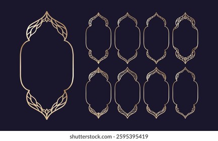 Decorative Islamic Vintage Window Design.
