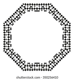 Decorative items to decorate your work. Vector design elements. Vector graphic elements for design. Geometric fashion pattern. Vector frame.