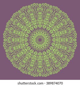 Decorative items to decorate your work. For the design and decoration background, packaging, fabrics, textiles. Abstract circular pattern mandala.