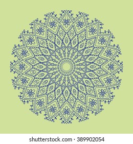 Decorative items to decorate your work. For the design and decoration background, packaging, fabrics, textiles. Abstract circular pattern mandala.