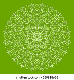 Decorative items to decorate your work. For the design and decoration background, packaging, fabrics, textiles. Abstract circular pattern mandala.