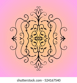 Decorative items to decorate your work. For the design and decoration background, packaging, fabrics, 
textiles. Abstract circular pattern mandala.
textiles. 
