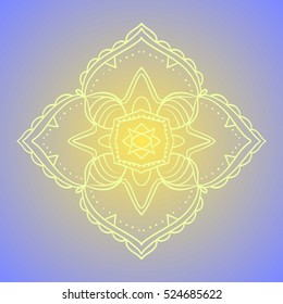 Decorative items to decorate your work. For the design and decoration background, packaging, fabrics, 
textiles. Abstract circular pattern mandala.