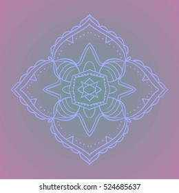 Decorative items to decorate your work. For the design and decoration background, packaging, fabrics, textiles. Abstract circular pattern mandala.