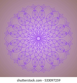 Decorative items to decorate your work. For the design and decoration background, packaging, fabrics, 
textiles. Abstract circular pattern mandala.