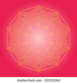 Decorative items to decorate your work. For the design and decoration background, packaging, fabrics, 
textiles. Abstract circular pattern mandala.