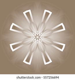 Decorative items to decorate your work. Vector design elements. Vector graphic element for design. Geometric fashion pattern. Vector mandala, circular pattern
