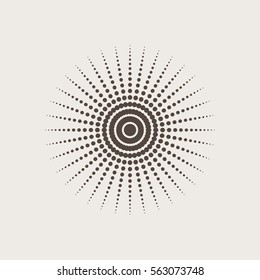 Decorative items to decorate your work. Vector design elements. Geometric fashion ornament, geometric circular pattern in the form of the sun, stars, snowflakes