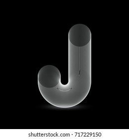 Decorative J letter design.  Eps 10 stock vector illustration 