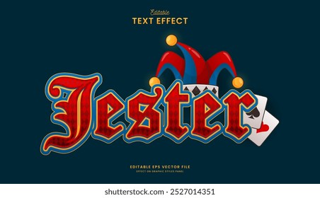 decorative jester editable text effect design