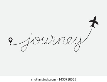 Decorative Journey Text for Fashion, Card and Poster Prints