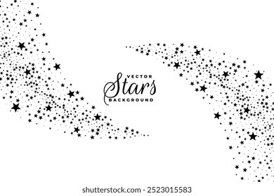 decorative kirakira stars trail background design vector