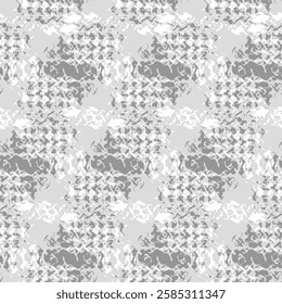 Decorative knitted camouflage, fabric texture. Fashionable camouflage Black and white textured pattern background