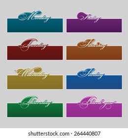 Decorative Labels days a week