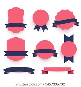 decorative labels and ribbons pack