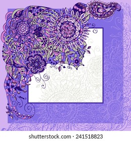 Decorative lace element. Template wave design and ornaments.