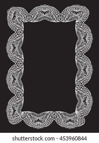 Decorative Lace Frame coloring page