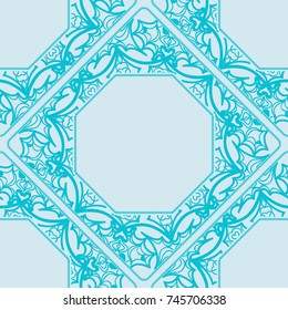 decorative lace frame. seamless pattern. vector illustration