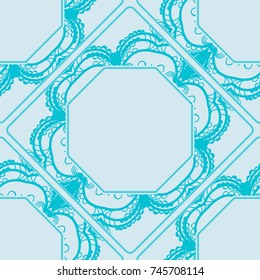 decorative lace frame. seamless pattern. vector illustration