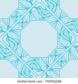 decorative lace frame. seamless pattern. vector illustration